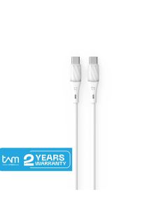 IT Trans Silica Cable C to C - White