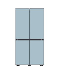 Samsung BESPOKE Refrigerator 4 Doors Top Satin Skyblue with Bottom Satin Skyblue