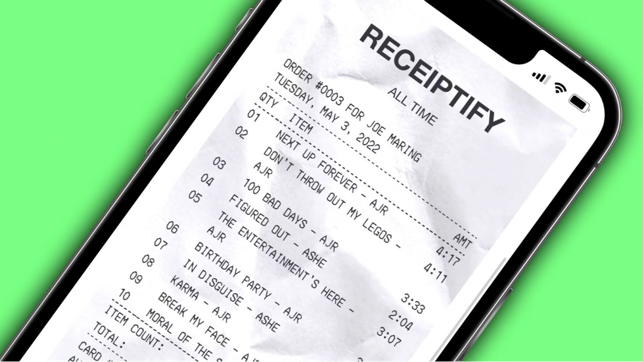 Cara Membuat Receiptify Spotify Music yang Mirip Nota Belanja