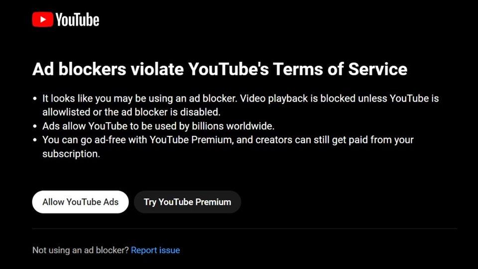 Langkah Tegas Terhadap Pengguna Youtube Adblocker, Diblokir?