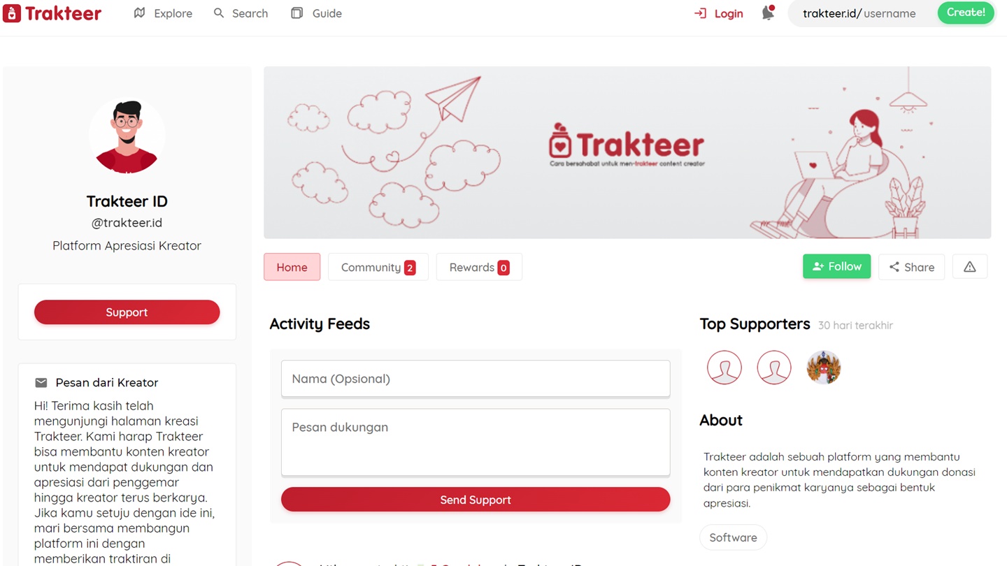 Mengenal Apa Itu Trakteer yang Dapat Menghasilkan Uang Online